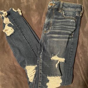 American Eagle Super Stretch Ripped jeans